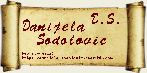 Danijela Šodolović vizit kartica